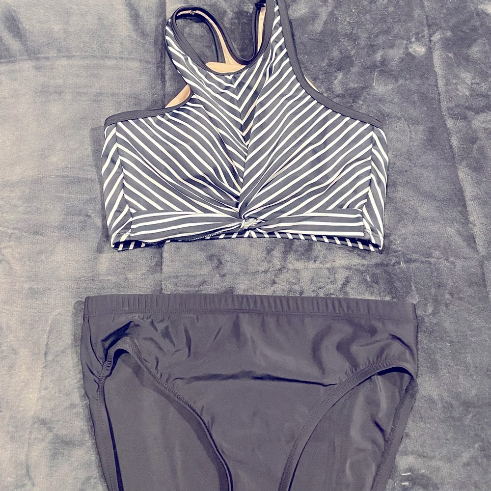2 piece high waist bathing suit